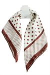 Benek Desenli Zr Saten Fular 50*50 cm