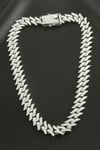 Chain Zirkon Taşlı Lüks Çelik Kolye