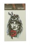Gül Kuru Kafa Tattoo Dövme Sticker