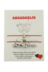 Kalp Arkadaşlık İp Bileklik 2 Adet