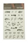 Kalp Balık Tattoo Dövme Sticker