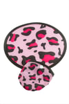 Leopar Desenli Kore Yelpaze 20 cm