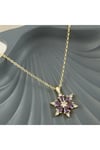 Lotus Zirkon Taşlı Yeni Sezon Kolye