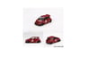 Mini Gt BL 963 LB-WORKS x Abas Works ABARTH 595 Red Fiat 500 1/64 Model Araba