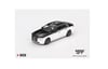 Mini GT BMW i7 xDrive60 Alpine White / Black Sapphire Diecast Model Araba