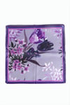Orkide Desenli Zr Şifon Fular 50*50 cm