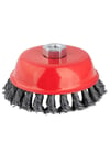 Burgulu Telli Çanak Fırça M14 Vidalı 75 Mm (5131)