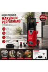 Pr 2550 Cw Makaralı Köpüklü Basınçlı Oto Yıkama Makinesi 2100w 160 Bar