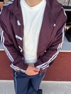 Adidas Fermuarlı İlikleme Detaylı Ceket Bordo - Strk