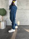 Baggy Kot Pantolon Mavi - Kps919