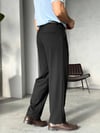 Baggy Kumaş Pantolon Siyah - W11