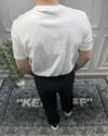 Basic Bisiklet Yaka İnce Triko - Beyaz