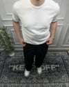 Basic Bisiklet Yaka İnce Triko - Beyaz