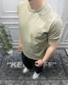 Basic Bisiklet Yaka Triko - Haki
