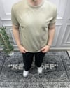 Basic Bisiklet Yaka Triko - Haki