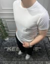 Basic Slim Fit T-Shirt - Beyaz
