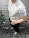 Basic Slim Fit T-Shirt - Beyaz
