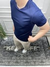 Basic Slim Fit T-Shirt - Lacivert