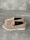 Best Steps Süet Püsküllü Loafer - Krem