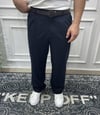 Diagonal Baggy Kumaş Pantolon Lacivert - Sprf4084