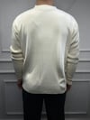 Düğmeli Basic Hırka - Krem