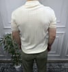 Düğmeli Polo Yaka Triko - Bej