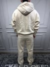 Fermuarlı Baggy Basic Eşofman Takım - Krem