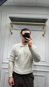 Fitilli Polo Yaka Triko - Bej