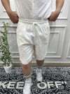 Keten Beyaz Şort - Wng