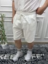 Keten Beyaz Şort - Wng