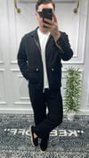 Keten Ceket Takım Wng - Siyah