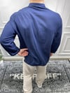 Keten Gömlek - Lacivert