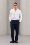 Keten Pantolon Lacivert - Wng9008