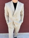 Kruvaze Oversize Takım Krem - Strk