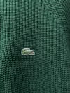 Lacoste Yarım Fermuarlı Triko - Yeşil
