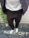 Mevsimlik Düğmeli Ceket Pantolon Takım - Kahve