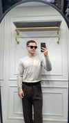 Modal Düğme Detay Sweat - Bej