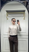 Modal Düğme Detay Sweat - Bej