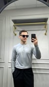 Modal Düğme Detay Sweat - Gri