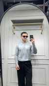 Modal Düğme Detay Sweat - Gri