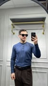 Modal Düğme Detay Sweat - İndigo