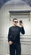 Modal Düğme Detay Sweat - Siyah