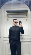 Modal Düğme Detay Sweat - Siyah
