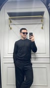 Modal Düğme Detay Sweat - Siyah