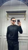 Modal Düğme Detay Sweat - Siyah