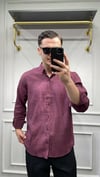 Modal Oversize Gömlek Bordo - Wng9015
