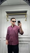 Modal Oversize Gömlek Bordo - Wng9015