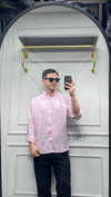 Modal Oversize Gömlek Pembe - Wng9015