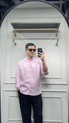 Modal Oversize Gömlek Pembe - Wng9015