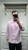 Modal Oversize Gömlek Pembe - Wng9015